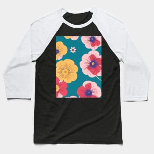 Chromatic Botanic Abstraction #19 Baseball T-Shirt